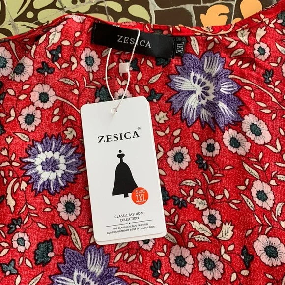 ZESICA Wrap Dress Sz: XXL - Picture 6 of 12